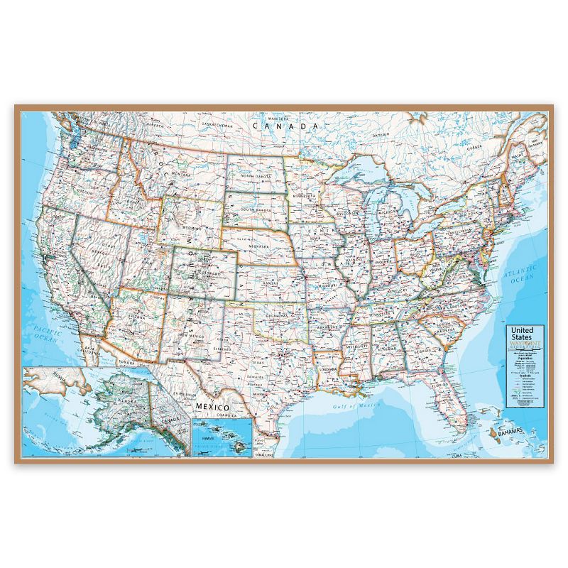 Waypoint Geographic Laminated Wall Maps, 1 of 2