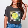 Simply Sage Market Four Square Smiley Face Garment Dyed Tee - 2 of 4