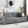 LOVMOR Modular Sectional Sofa, Modern 3-Seater Couch with Extra Deep Seat and Wide Arms, Comfy Upholstered Furniture for Living Room, Bedroom, Office - 4 of 4