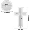 JDICTION 5'' Standing Cross Silicone Mold with Base, Crucifix Mold for Epoxy Resin - 2 of 4