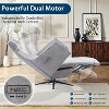 AMERLIFE Dual Motor Power Recliner Chairs for Adults, Adjustable Back & Footrest, Air Massage, USB & Type-C, - 3 of 4