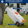 SereneLife 75L Portable Water Tank for RV with Large Wheels and Convenient Features - Gray - 3 of 4