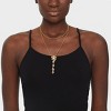 Petal Drop Y Multi-Strand Necklace - A New Day™ Gold: Nickel-Free, Lobster Claw Clasp, Flower Accents - 2 of 4