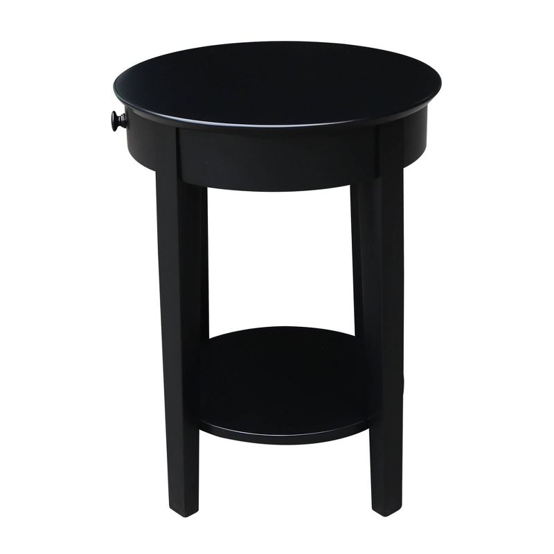 Phillips Accent Table with Drawer Black - International Concepts, 4 of 13