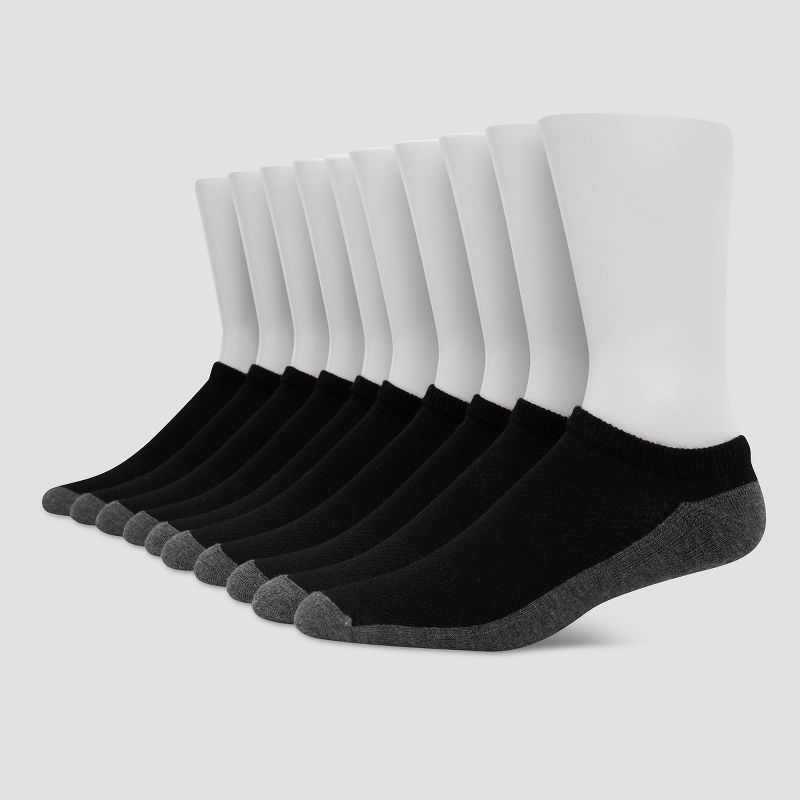Hanes Premium Men's 10pk Cool Comfort No Show Socks, 1 of 5