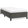 Bed Frame Dark grey Velvet (100% polyester), plywood, engineered wood - 2 of 4