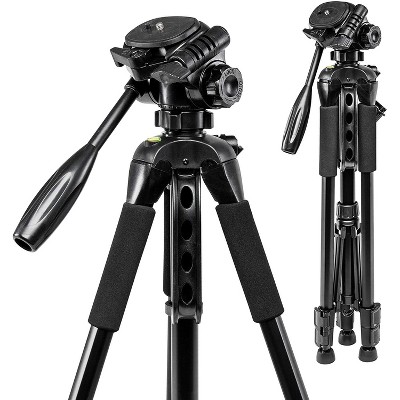 Polaroid 57-Inch Photo/Video Tripod with Deluxe Tripod Carrying Case for Digital Cameras and Camcorders