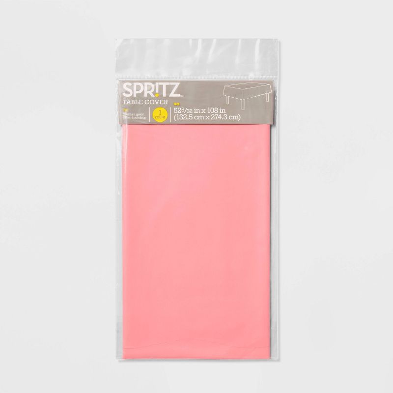 Light Pink Rectangular Table Cover - Spritz&#8482;, 3 of 4