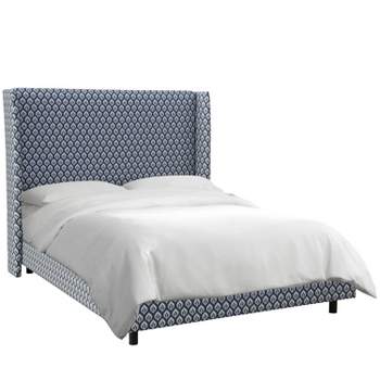 Skyline Furniture Lauran Wingback Bed in patterns