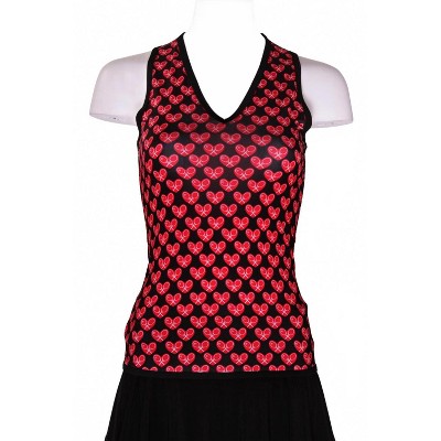 Women's Wo's Mini Heart Tennis Tank Top - Love Love Tennis S
