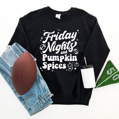 Simply Sage Market Women's Graphic Sweatshirt  Friday Nights And Pumpkin Spices