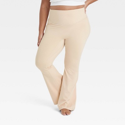 Athletic Works Women's Flare Yoga Pant with Fold over Waistband 