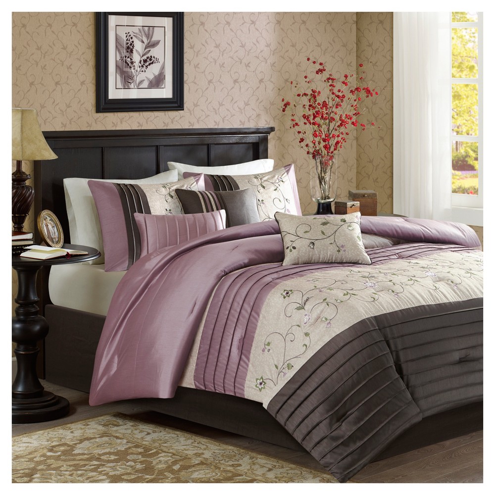 Photos - Duvet Purple Monroe Comforter Set  7pc(King)