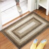 Indoor Modern Imitation Weaving Textured Area Rugs for Bedroom Living Room Abstract Easy Care Washable Soft Low Pile Non Slip Carpet - 2 of 4