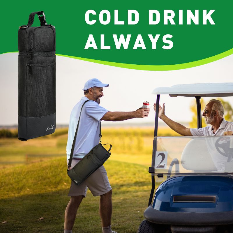 Golf Cooler Bag, Ideal for Golf Lovers and Accessories, 5 Cans Soft-Sided Cooler - Tirrinia™, 2 of 8