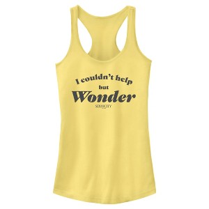 Junior's Women Sex and the City Carrie Couldn't Help But Wonder Racerback Tank Top - 1 of 4