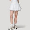 Anna-Kaci Active Women's Tulle Mini Skirt with Soft Lining and Layered Ruffle Hem for a Whimsical Ballet-Inspired Look - 2 of 4