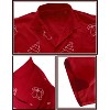 LA LEELA Men's Button Down Short Sleeves Casual Hawaiian Shirt Beach Aloha Party Summer Holidays Vacation Shirts for Men XS Mistletoe Red_AE23 - 3 of 4