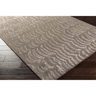 Hauteloom Kirksey Wool Living Room, Bedroom Area Rug - Contemporary