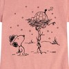 Girls' - Peanuts - Snoopy Woodstock Igloo Fitted Short Sleeve Graphic T-Shirt - 2 of 4