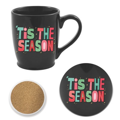 Courtside Market Tis The Season 16 oz Morning Mug & Coaster Set