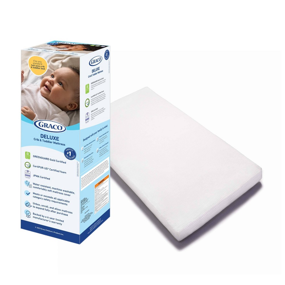 Graco Deluxe Foam Crib and Toddler Mattress -  50093963