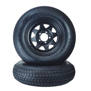 Trailer Tires on Rims 2-Pack,  Bolt Pattern, Load Range  for Boat & Utility Trailers - 1 of 3