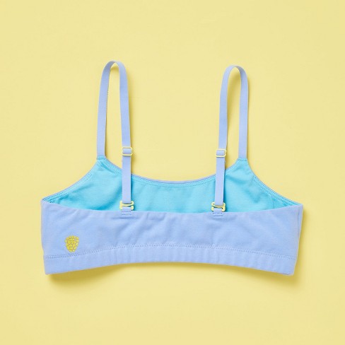 Yellowberry Girls' Super Soft Cotton First Training Bra with Convertible  Straps - XX Large, Ocean Reef