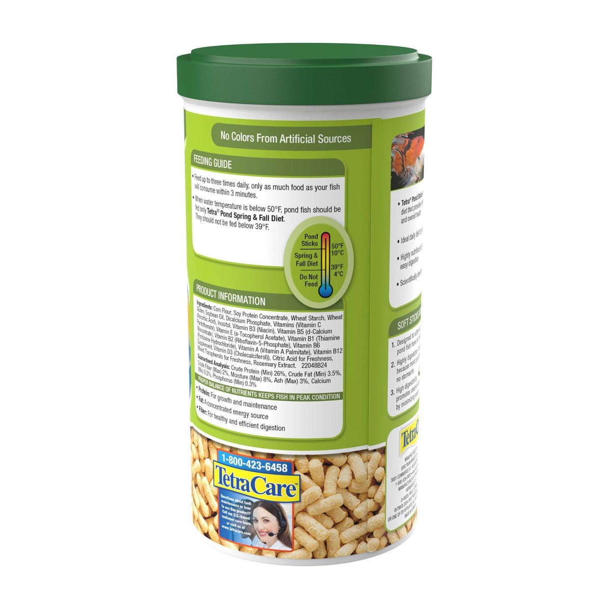 Tetra Pond Sticks Pond Fish Food for Goldfish And Koi Fish Flavor Dry Fish Food - 3.53oz - thumbnail 2