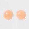 Fashion Forms Women's Reusable Full Figure Gel Petals Adhesive Strapless Backless Bra - Clear One Size Fits Most: Silicone Nipple Covers - 2 of 4