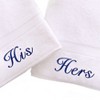 Linum Home Textiles 100% Turkish Cotton "His" and "Hers" 2PC Hand Towel Set - 3 of 3