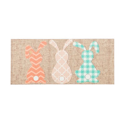 Pattern Bunnies Burlap Sassafras Switch Mat