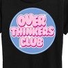 Women's - Instant Message - Over Thinkers Club Short Sleeve Graphic T-Shirt - 2 of 4