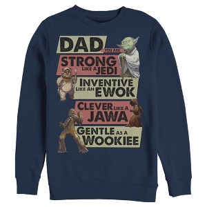 Men's Star Wars Dad You Are Strong Like A Jedi Sweatshirt - 1 of 3