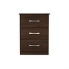 Kumasinova Wood Nightstand with 3 Drawers,End Tables with Metal Handle,Side Table for Bedroom,Living Room - 2 of 4