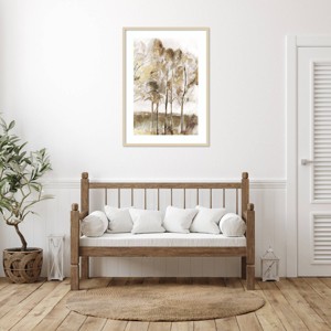 Amanti Art Golden Majestic Winds I by Maya Woods Wood Framed Wall Art Print - 1 of 4