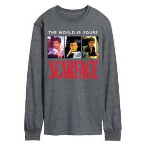 Men's - Scarface - The World Is Yours- Men's Long Sleeve Graphic T-Shirt Long Sleeve Graphic T-Shirt - 1 of 3