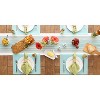 DII PVC Doubleframe Indoor/Outdoor Placemat Set/6, Aqua, 13x17.25" - 2 of 4