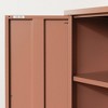 South Shore 41.5" Decorative Storage Cabinet Burnt Orange: Metal Frame, 2 Doors, 3 Shelves - 4 of 4
