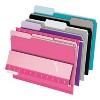 Pendaflex Interior File Folders 1/3 Cut Top Tab Letter Pastel Assortment 100/Box 421013ASST2 - 2 of 3