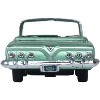 1961 Chevrolet Impala Convertible Arbor Green Metallic with Green Interior 1/87 (HO) Diecast Model Car by Oxford Diecast - 4 of 4
