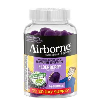 Airborne Adult Elderberry Gummies with Vitamin C & Vitamin D - 74ct