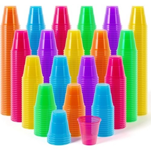 Hefty Disposable Party Cups, Assorted Colors,16 oz, 100 Count