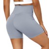 Coolmee Women's Biker Shorts Workout Gym Shorts High Waist Tummy Control Hidden Scrunch Running Yoga - 2 of 4