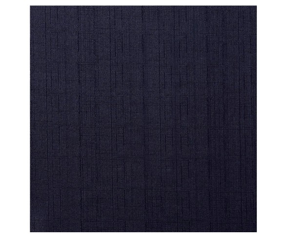 Linen Thermal Curtain Panel Set Navy (54"x108") - Exclusive Home
