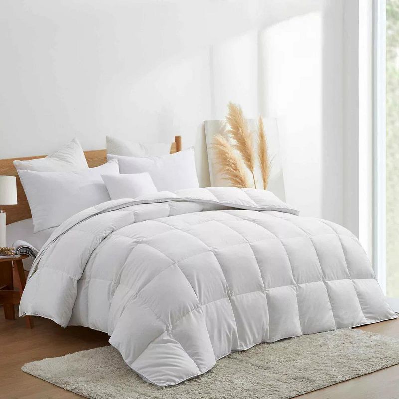 Peace Nest Light&All-Season Warmth White Goose Feather Down Comforter Duvet, 1 of 7