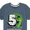 Boys' - Marvel - Hulk Incredible Birthday 5 Short Sleeve Graphic T-Shirt - 2 of 4