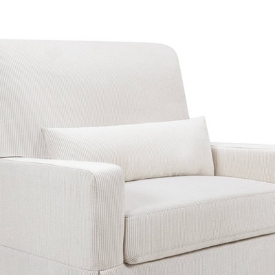 Fog Chatham Stripe Eco-Weave Pillowback Swivel Glider Chair