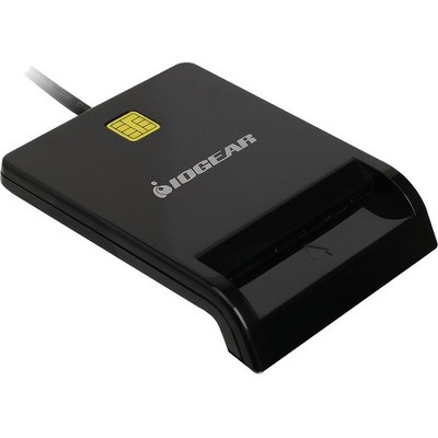 IOGEAR GSR212 Smart Card Reader - Contact - CableUSB 2.0 Black