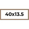 PosterPalooza | Panoramic Slim Profile Gold Picture Frame - UV Acrylic, Foam Board Backing, Hanging Hardware - 2 of 4